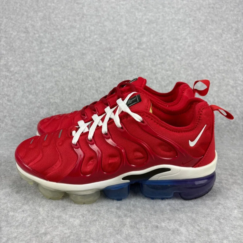 Nike Air VaporMax Plus Men 8.5 Red Blue White USA Firecracker Running 924453-601